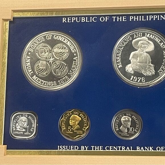 1976 Republic of the Philippines 8-Coin Proof Set w/ Certificate of Authenticity - Picture 5 of 8